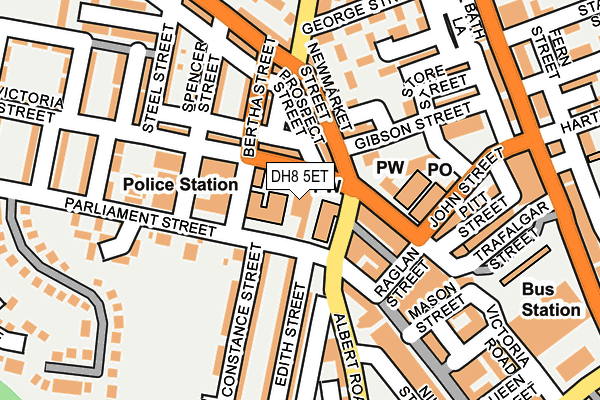 DH8 5ET map - OS OpenMap – Local (Ordnance Survey) DH8 5ET map - OS OpenMap – Local (Ordnance Survey)
