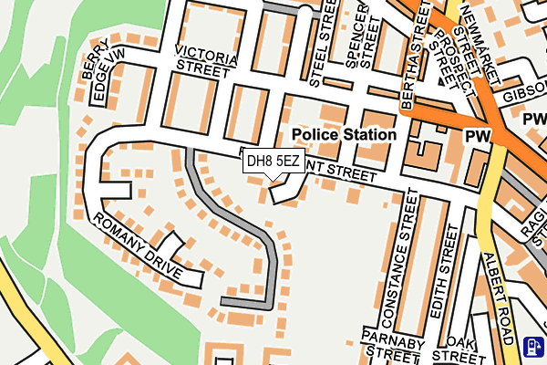 DH8 5EZ map - OS OpenMap – Local (Ordnance Survey) DH8 5EZ map - OS OpenMap – Local (Ordnance Survey)