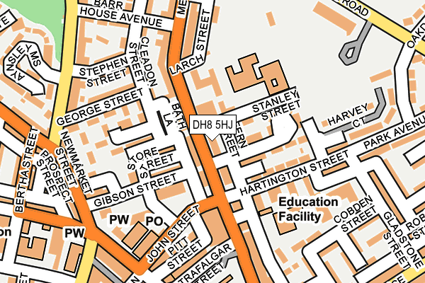 DH8 5HJ map - OS OpenMap – Local (Ordnance Survey) DH8 5HJ map - OS OpenMap – Local (Ordnance Survey)