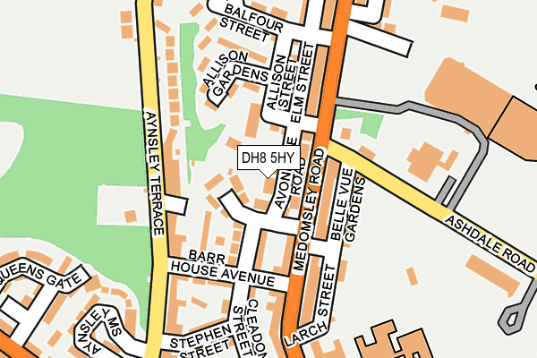 DH8 5HY map - OS OpenMap – Local (Ordnance Survey) DH8 5HY map - OS OpenMap – Local (Ordnance Survey)