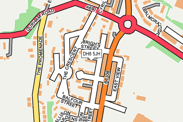 DH8 5JH map - OS OpenMap – Local (Ordnance Survey) DH8 5JH map - OS OpenMap – Local (Ordnance Survey)