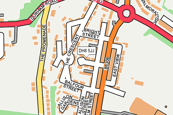 DH8 5JJ map - OS OpenMap – Local (Ordnance Survey) DH8 5JJ map - OS OpenMap – Local (Ordnance Survey)