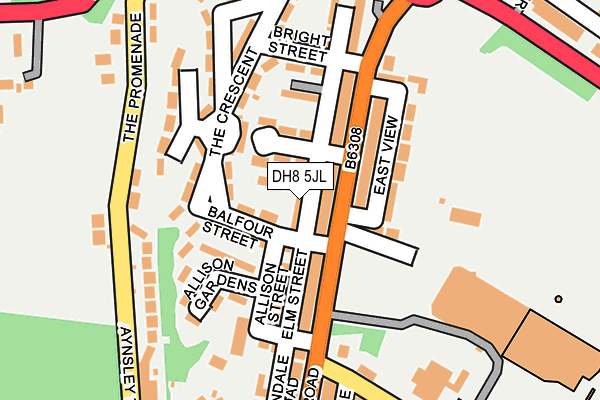 DH8 5JL map - OS OpenMap – Local (Ordnance Survey) DH8 5JL map - OS OpenMap – Local (Ordnance Survey)