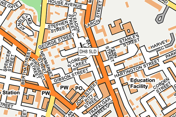 DH8 5LD map - OS OpenMap – Local (Ordnance Survey) DH8 5LD map - OS OpenMap – Local (Ordnance Survey)