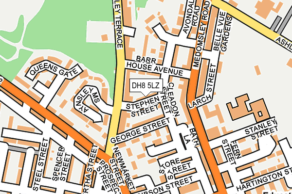 DH8 5LZ map - OS OpenMap – Local (Ordnance Survey) DH8 5LZ map - OS OpenMap – Local (Ordnance Survey)