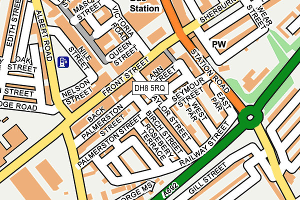 DH8 5RQ map - OS OpenMap – Local (Ordnance Survey) DH8 5RQ map - OS OpenMap – Local (Ordnance Survey)