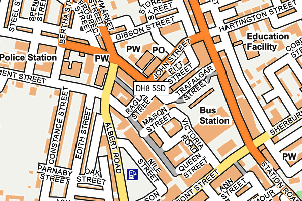 DH8 5SD map - OS OpenMap – Local (Ordnance Survey) DH8 5SD map - OS OpenMap – Local (Ordnance Survey)