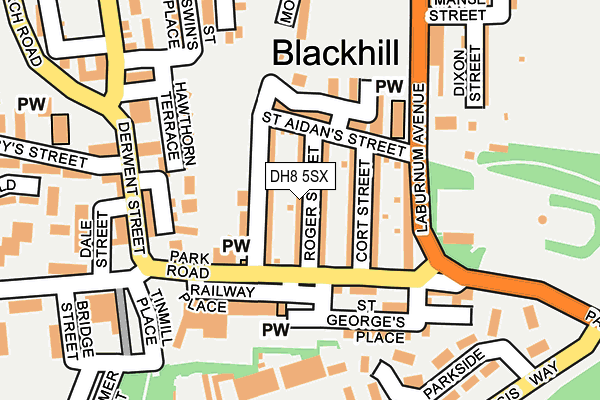 DH8 5SX map - OS OpenMap – Local (Ordnance Survey) DH8 5SX map - OS OpenMap – Local (Ordnance Survey)