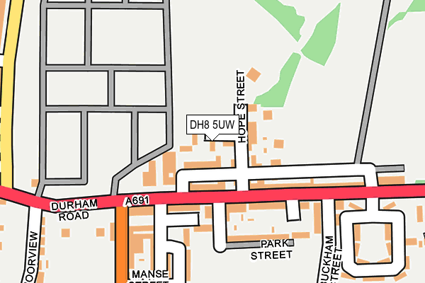 DH8 5UW map - OS OpenMap – Local (Ordnance Survey) DH8 5UW map - OS OpenMap – Local (Ordnance Survey)