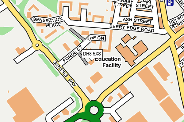 DH8 5XS map - OS OpenMap – Local (Ordnance Survey) DH8 5XS map - OS OpenMap – Local (Ordnance Survey)