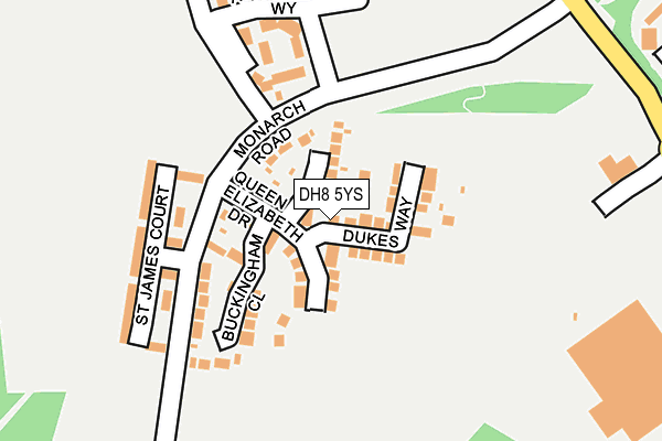 DH8 5YS map - OS OpenMap – Local (Ordnance Survey) DH8 5YS map - OS OpenMap – Local (Ordnance Survey)