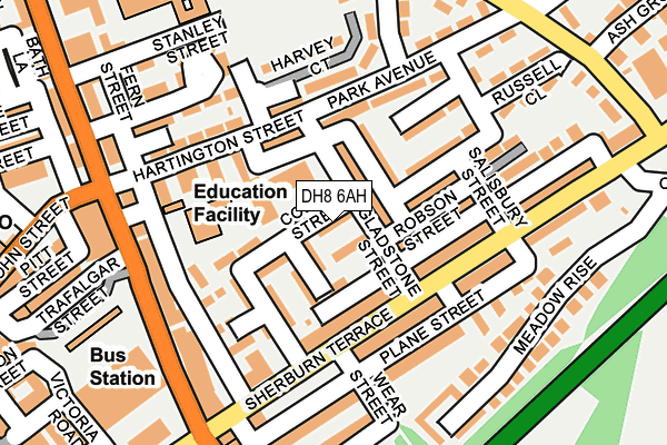 DH8 6AH map - OS OpenMap – Local (Ordnance Survey) DH8 6AH map - OS OpenMap – Local (Ordnance Survey)