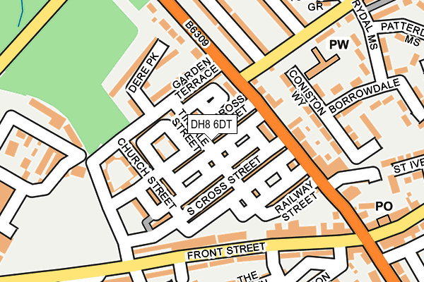 DH8 6DT map - OS OpenMap – Local (Ordnance Survey) DH8 6DT map - OS OpenMap – Local (Ordnance Survey)