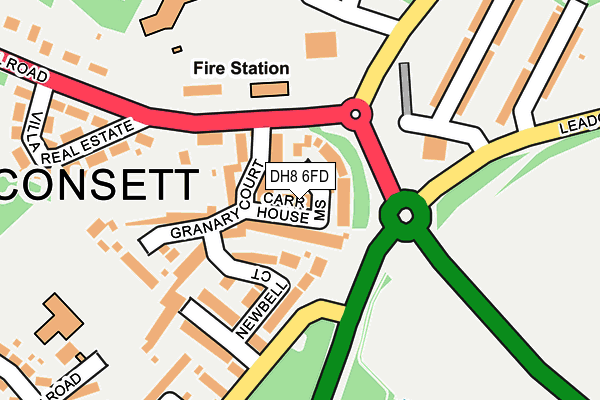 DH8 6FD map - OS OpenMap – Local (Ordnance Survey) DH8 6FD map - OS OpenMap – Local (Ordnance Survey)