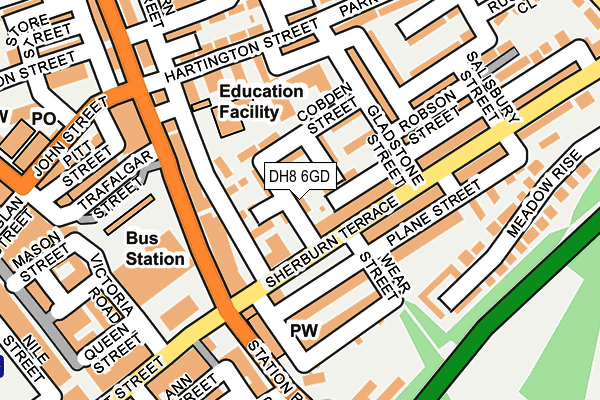 DH8 6GD map - OS OpenMap – Local (Ordnance Survey) DH8 6GD map - OS OpenMap – Local (Ordnance Survey)