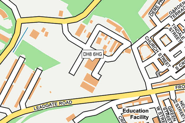 DH8 6HG map - OS OpenMap – Local (Ordnance Survey) DH8 6HG map - OS OpenMap – Local (Ordnance Survey)