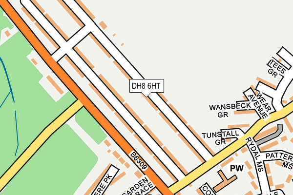DH8 6HT map - OS OpenMap – Local (Ordnance Survey) DH8 6HT map - OS OpenMap – Local (Ordnance Survey)