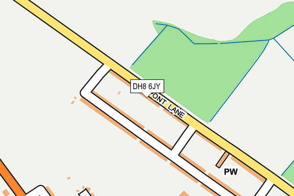 DH8 6JY map - OS OpenMap – Local (Ordnance Survey) DH8 6JY map - OS OpenMap – Local (Ordnance Survey)