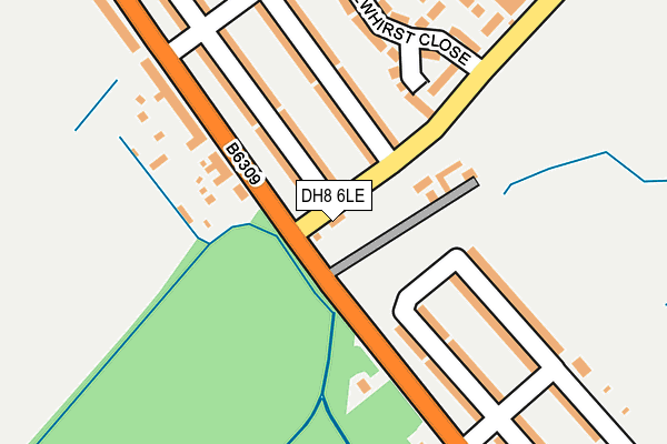 DH8 6LE map - OS OpenMap – Local (Ordnance Survey) DH8 6LE map - OS OpenMap – Local (Ordnance Survey)
