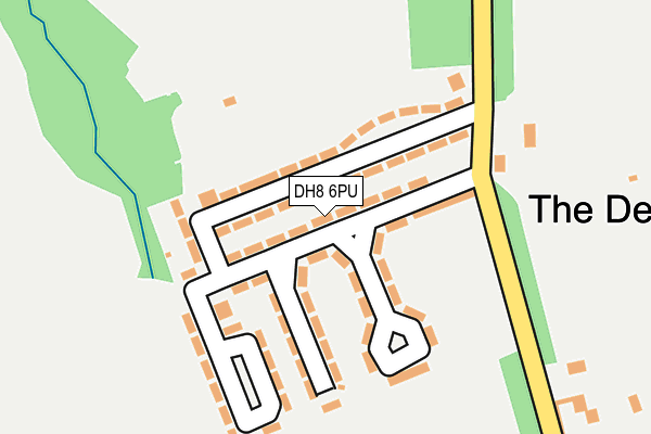 DH8 6PU map - OS OpenMap – Local (Ordnance Survey) DH8 6PU map - OS OpenMap – Local (Ordnance Survey)