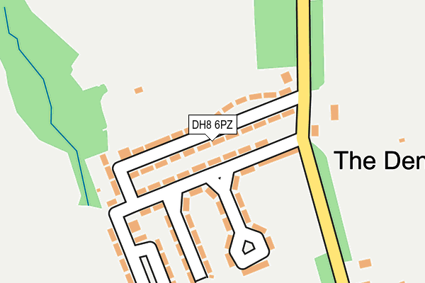 DH8 6PZ map - OS OpenMap – Local (Ordnance Survey) DH8 6PZ map - OS OpenMap – Local (Ordnance Survey)