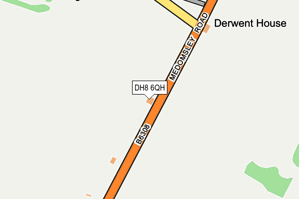 DH8 6QH map - OS OpenMap – Local (Ordnance Survey) DH8 6QH map - OS OpenMap – Local (Ordnance Survey)