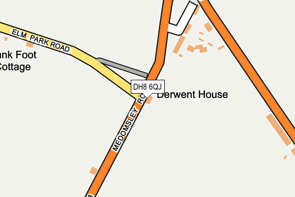 DH8 6QJ map - OS OpenMap – Local (Ordnance Survey) DH8 6QJ map - OS OpenMap – Local (Ordnance Survey)