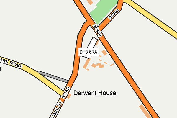 DH8 6RA map - OS OpenMap – Local (Ordnance Survey) DH8 6RA map - OS OpenMap – Local (Ordnance Survey)