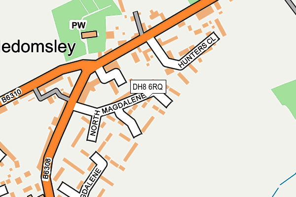 DH8 6RQ map - OS OpenMap – Local (Ordnance Survey) DH8 6RQ map - OS OpenMap – Local (Ordnance Survey)