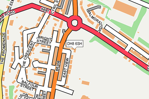 DH8 6SH map - OS OpenMap – Local (Ordnance Survey) DH8 6SH map - OS OpenMap – Local (Ordnance Survey)