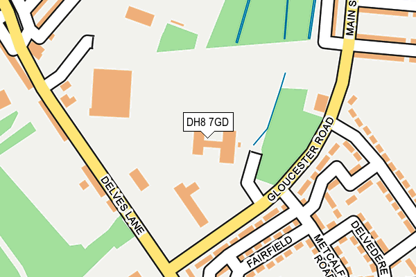 DH8 7GD map - OS OpenMap – Local (Ordnance Survey) DH8 7GD map - OS OpenMap – Local (Ordnance Survey)