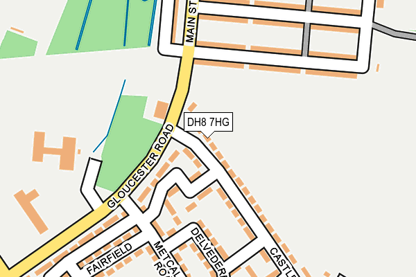 DH8 7HG map - OS OpenMap – Local (Ordnance Survey) DH8 7HG map - OS OpenMap – Local (Ordnance Survey)