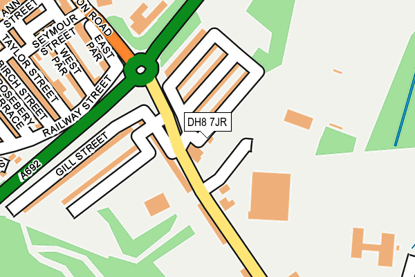 DH8 7JR map - OS OpenMap – Local (Ordnance Survey) DH8 7JR map - OS OpenMap – Local (Ordnance Survey)