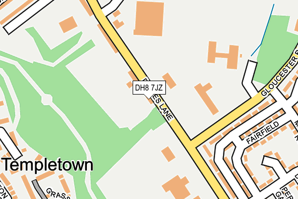 DH8 7JZ map - OS OpenMap – Local (Ordnance Survey) DH8 7JZ map - OS OpenMap – Local (Ordnance Survey)