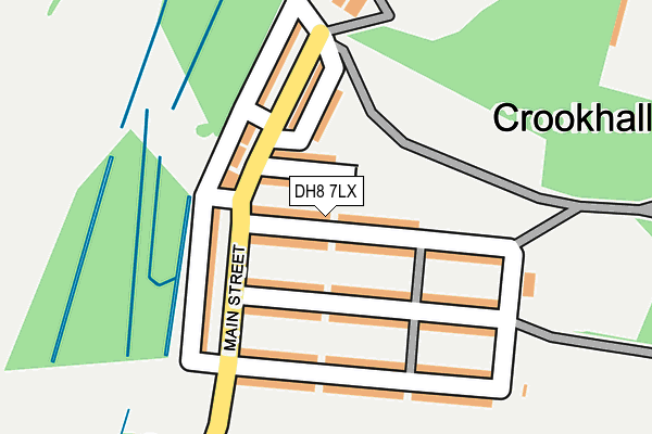 DH8 7LX map - OS OpenMap – Local (Ordnance Survey) DH8 7LX map - OS OpenMap – Local (Ordnance Survey)