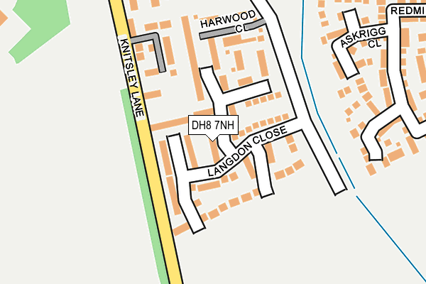 DH8 7NH map - OS OpenMap – Local (Ordnance Survey) DH8 7NH map - OS OpenMap – Local (Ordnance Survey)