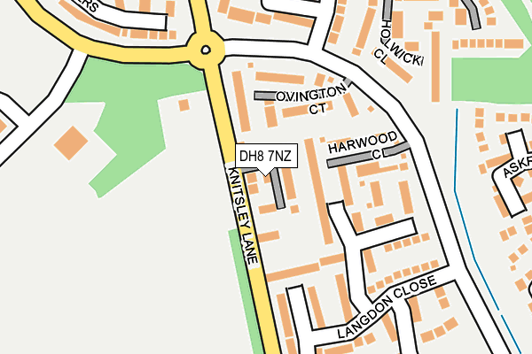 DH8 7NZ map - OS OpenMap – Local (Ordnance Survey)