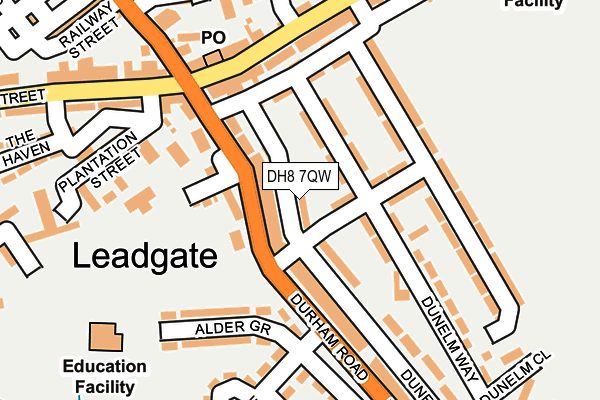 DH8 7QW map - OS OpenMap – Local (Ordnance Survey) DH8 7QW map - OS OpenMap – Local (Ordnance Survey)