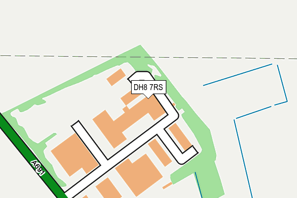 DH8 7RS map - OS OpenMap – Local (Ordnance Survey) DH8 7RS map - OS OpenMap – Local (Ordnance Survey)