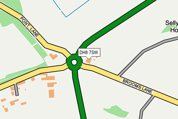 DH8 7SW map - OS OpenMap – Local (Ordnance Survey) DH8 7SW map - OS OpenMap – Local (Ordnance Survey)