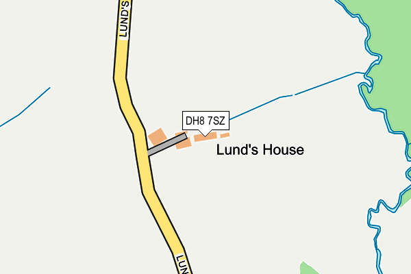 DH8 7SZ map - OS OpenMap – Local (Ordnance Survey) DH8 7SZ map - OS OpenMap – Local (Ordnance Survey)