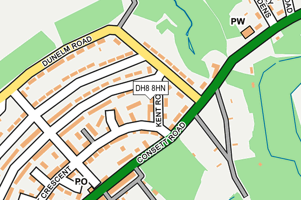 DH8 8HN map - OS OpenMap – Local (Ordnance Survey) DH8 8HN map - OS OpenMap – Local (Ordnance Survey)