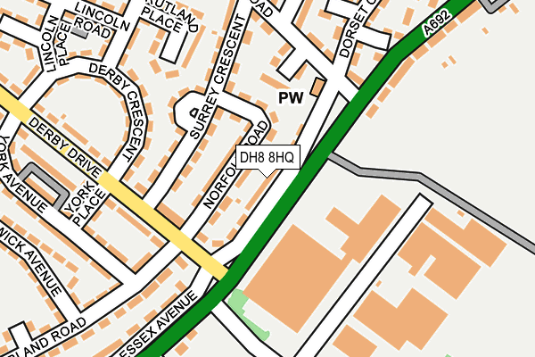 DH8 8HQ map - OS OpenMap – Local (Ordnance Survey) DH8 8HQ map - OS OpenMap – Local (Ordnance Survey)