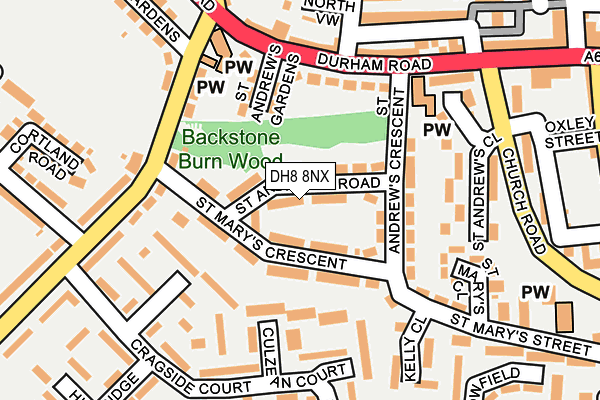 DH8 8NX map - OS OpenMap – Local (Ordnance Survey) DH8 8NX map - OS OpenMap – Local (Ordnance Survey)