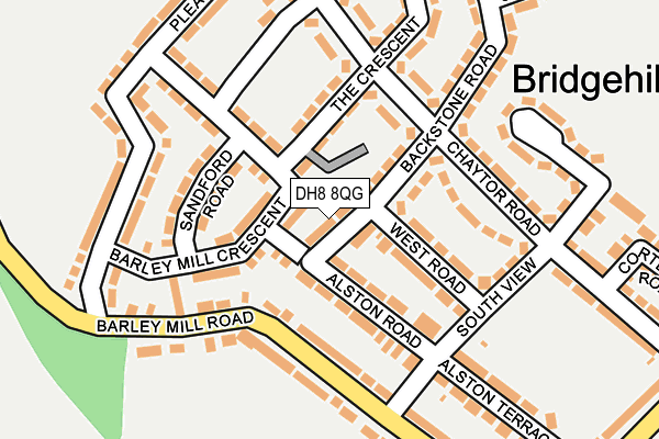 DH8 8QG map - OS OpenMap – Local (Ordnance Survey) DH8 8QG map - OS OpenMap – Local (Ordnance Survey)