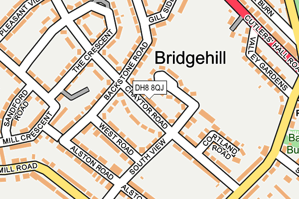 DH8 8QJ map - OS OpenMap – Local (Ordnance Survey) DH8 8QJ map - OS OpenMap – Local (Ordnance Survey)