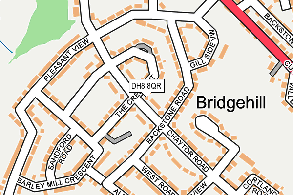 DH8 8QR map - OS OpenMap – Local (Ordnance Survey) DH8 8QR map - OS OpenMap – Local (Ordnance Survey)