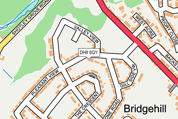 DH8 8QY map - OS OpenMap – Local (Ordnance Survey) DH8 8QY map - OS OpenMap – Local (Ordnance Survey)