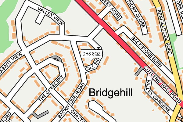 DH8 8QZ map - OS OpenMap – Local (Ordnance Survey) DH8 8QZ map - OS OpenMap – Local (Ordnance Survey)