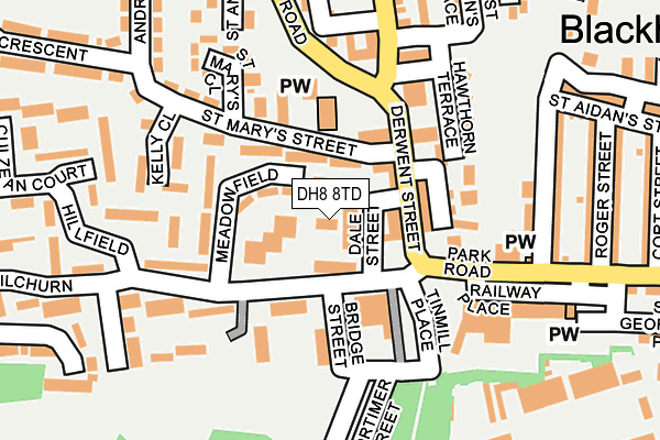 DH8 8TD map - OS OpenMap – Local (Ordnance Survey) DH8 8TD map - OS OpenMap – Local (Ordnance Survey)